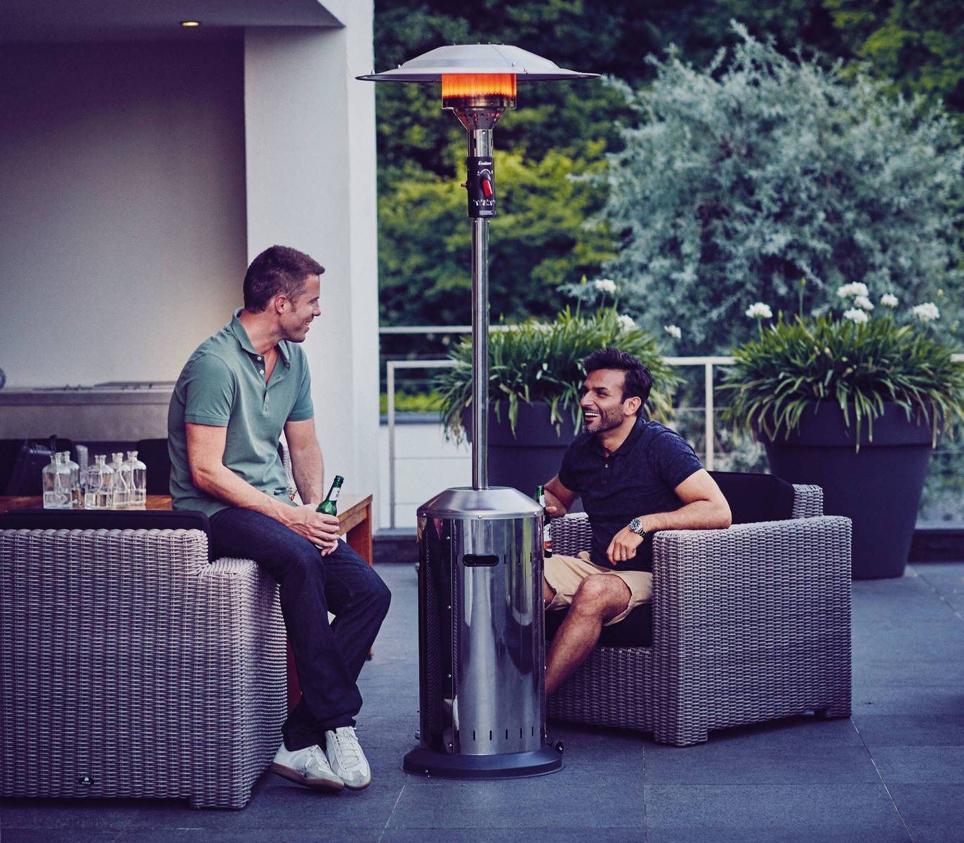 Enders Terrassenheizer Elegance Edelstahl 8 kW, Heizpilz, Heizer