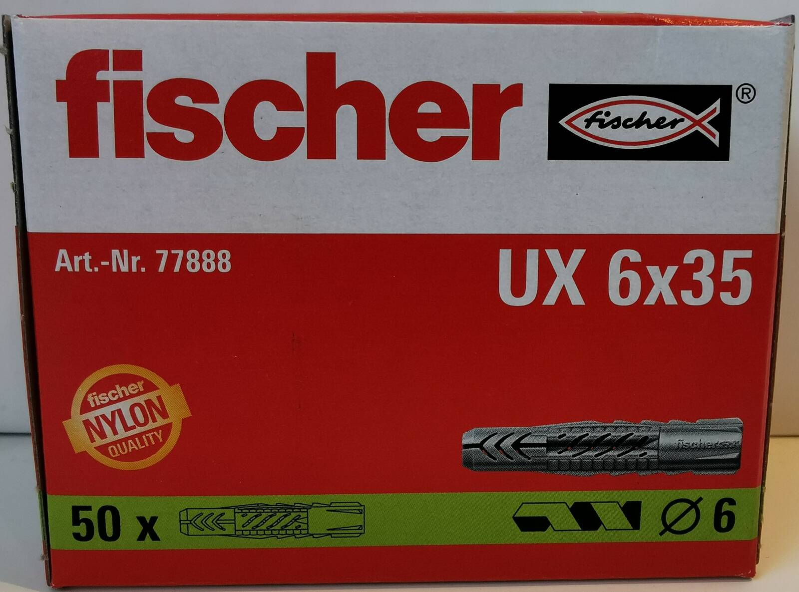 fischer Universaldübel » UX 6 x 35 « 50 Stück
