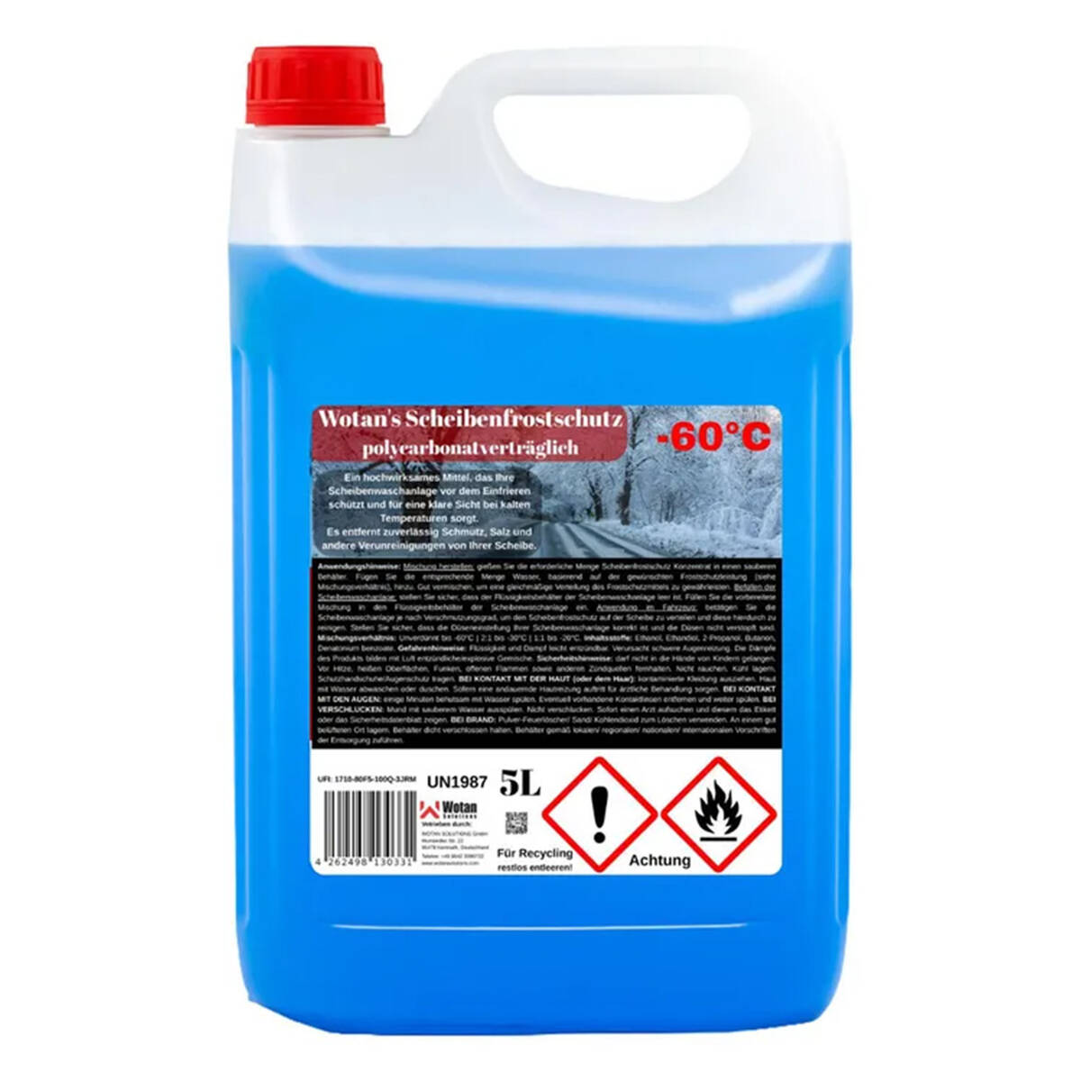 Wotan Scheibenfrostschutz » Citrus 5 L « bis -60 Grad, Konzentrat