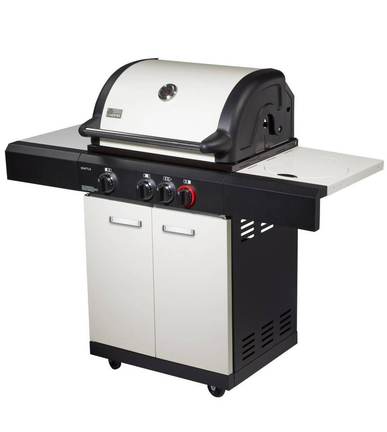 Mr. Gardener Gasgrill »Seattle 3 R« - 14,6 kW - Turbo Zone, Seitenkocher & SC