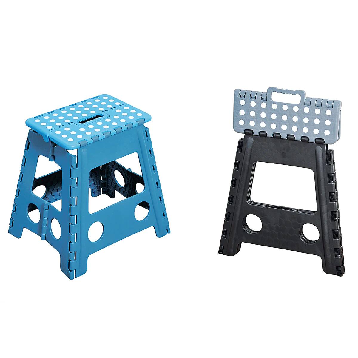 Kesper Klapphocker » 31x 22 x 39 cm  « Blau/ Schwarz Sortiert