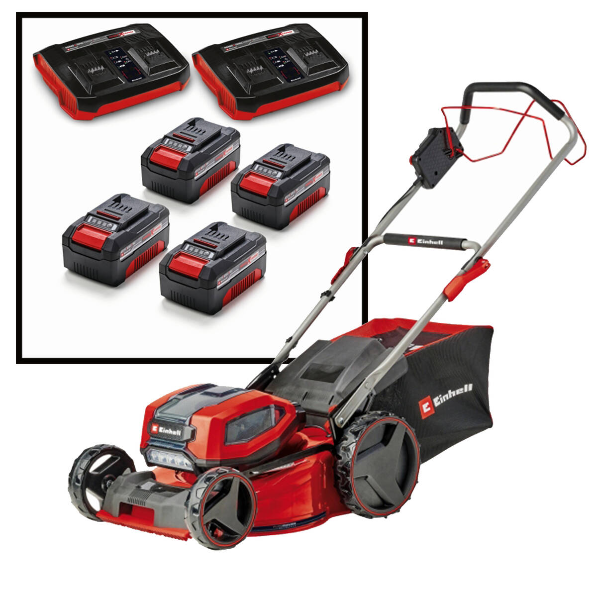Einhell Akku-Rasenmäher » GP-CM 36/47 S Li BL (4x 4,0 Ah) « 36 Volt Power