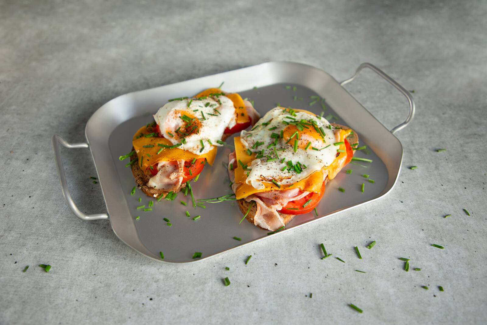 CHG Grillplatte » La Plancha « 2 Griffe, 2 mm Eisenstärke