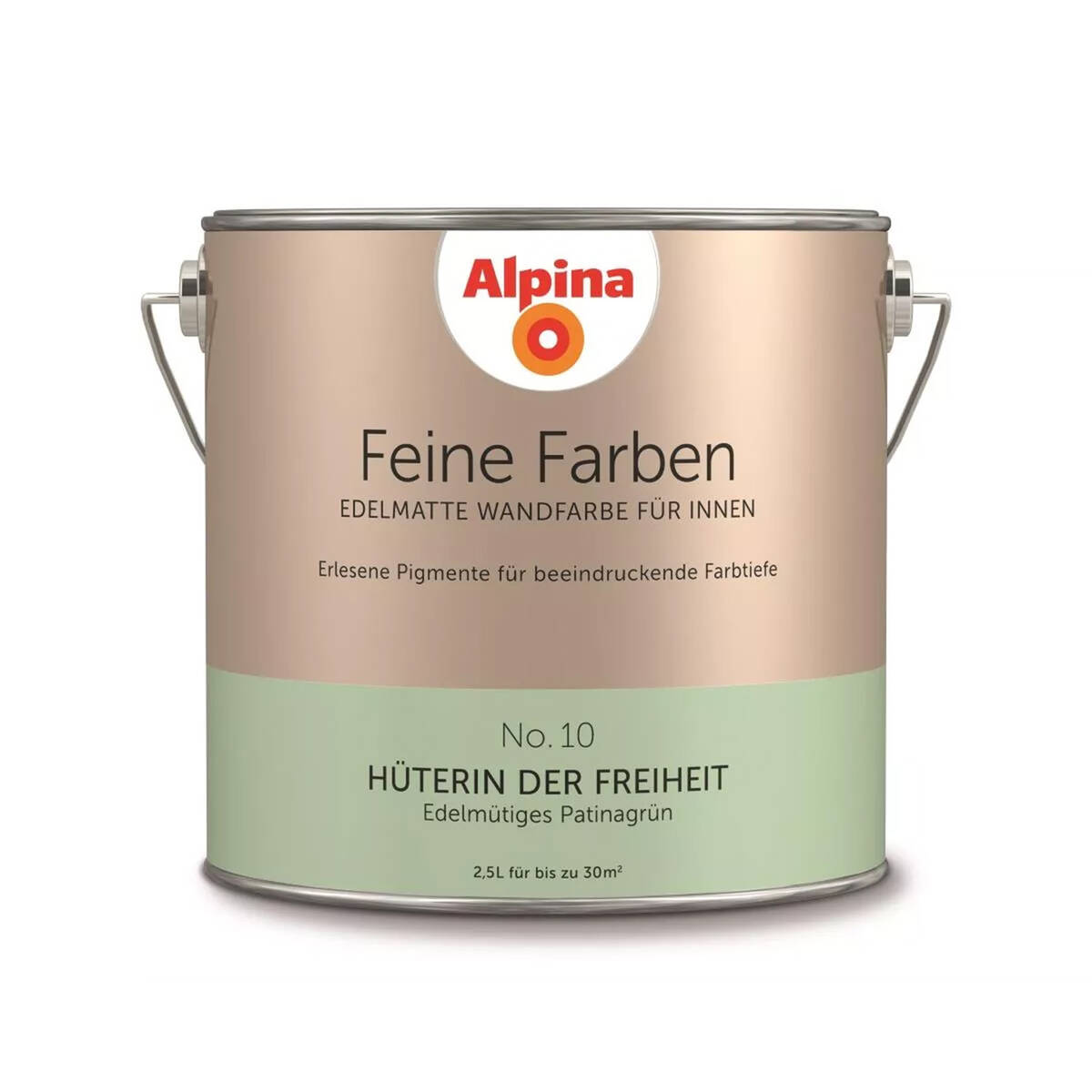 Alpina Feine Farben » Hüterin der Freiheit « 2,5 l, Patinagrün, No. 10