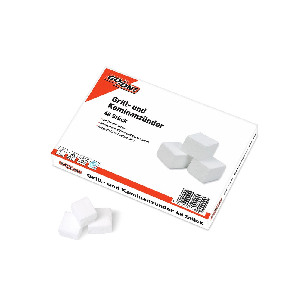 GO/ON Grill- und Kaminanzünder » 48 Stück « auf Paraffinbasis GO/ON Grill- und Kaminanzünder » 48 Stück « auf Paraffinbasis