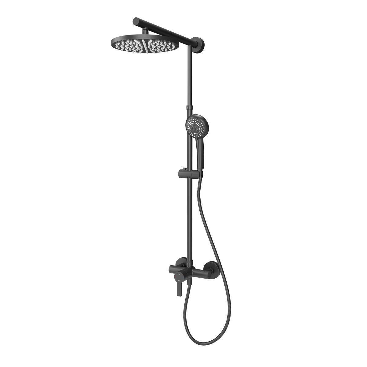 ♦ OUTLET ♦ Schulte Duschsystem » DuschMaster Rain Classic « EP9621-68 BLACK Outletartikel Schulte 962168