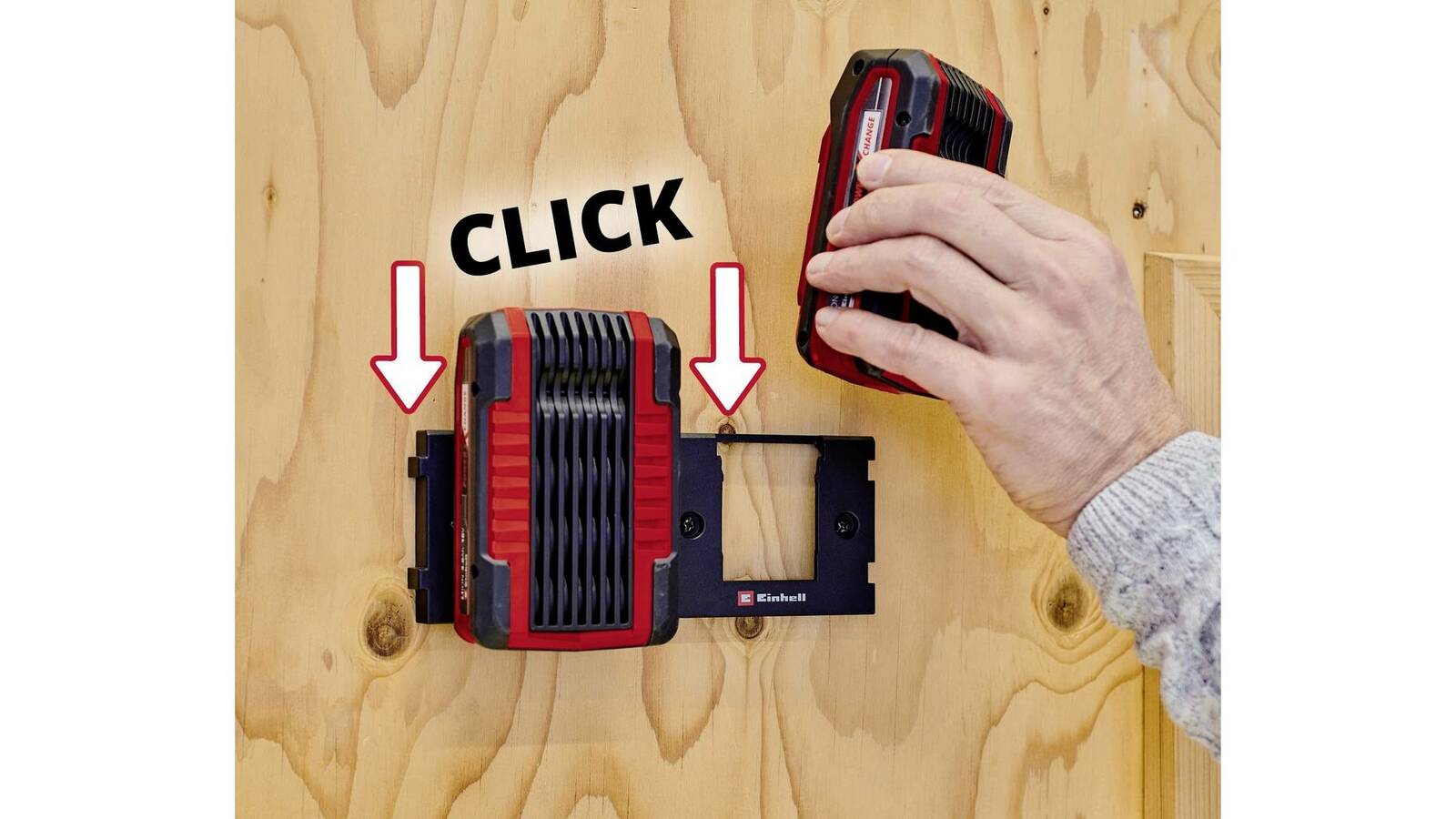 Einhell PCX » Akku-Wandhalterung « Maximal flexibel