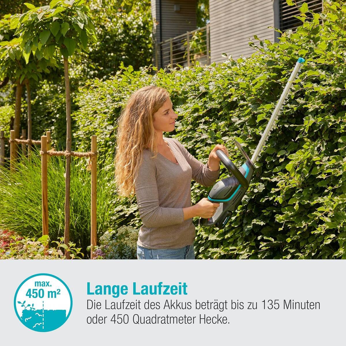 ♦ OUTLET ♦ Gardena Akku-Heckenschere » ComfortCut 50/18V « inkl. Akku & Ladegerät