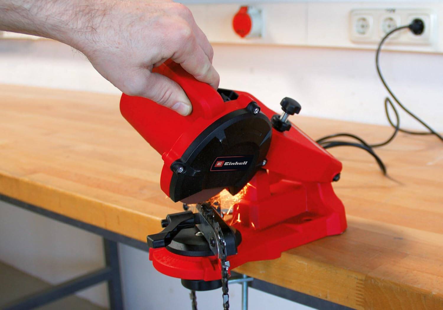 Einhell Sägekettenschärfgerät » GC-CS 85 E « inkl. Schleifscheibe K100