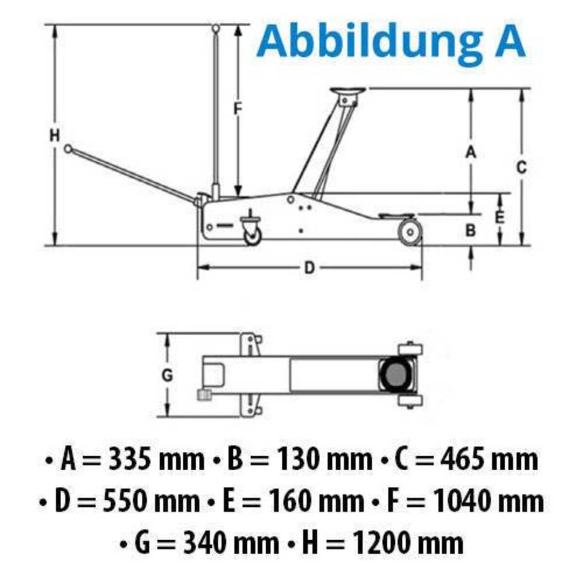 ♦ OUTLET ♦ Güde Rangierwagenheber GRH 3/470, Wagenheber, Heber, 3t, Werkstatt