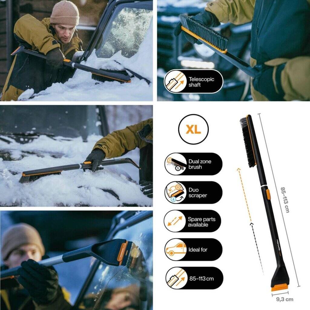 Fiskars X-series » 1078493 « Teleskop-Auto-Schneebürste & Eiskratzer