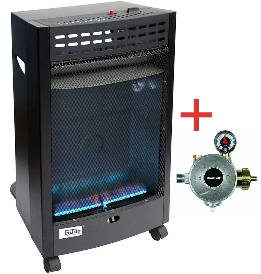 Güde Gasheizer » Blueflame 4200B « inkl. Innendruckregler für Räume