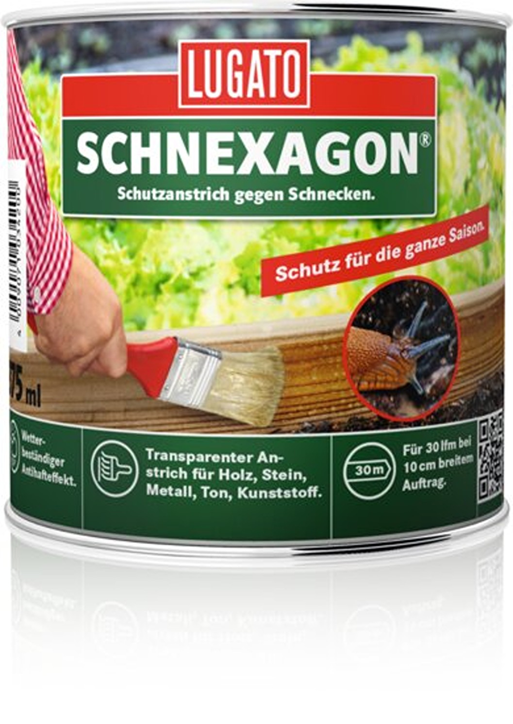 Lugato Schneckenschutz-Anstrich » Schnexagon « 375 ml, transparent