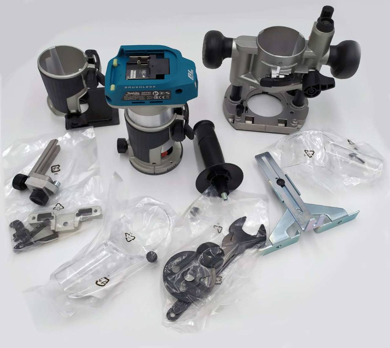 Makita Akku-Multifunktionsfräse DRT50ZJX2 18V im Makpac Oberfräse