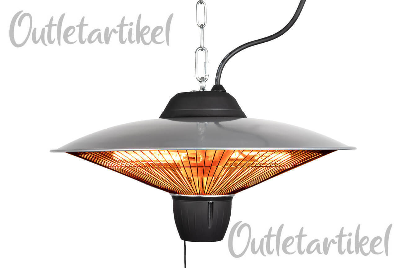 ♦ OUTLET ♦ EUROM Party-Deckenstrahler » 1502 « 2 Heizstufen und 1500 Watt Outletartikel EUROM Heizstrahler 336122