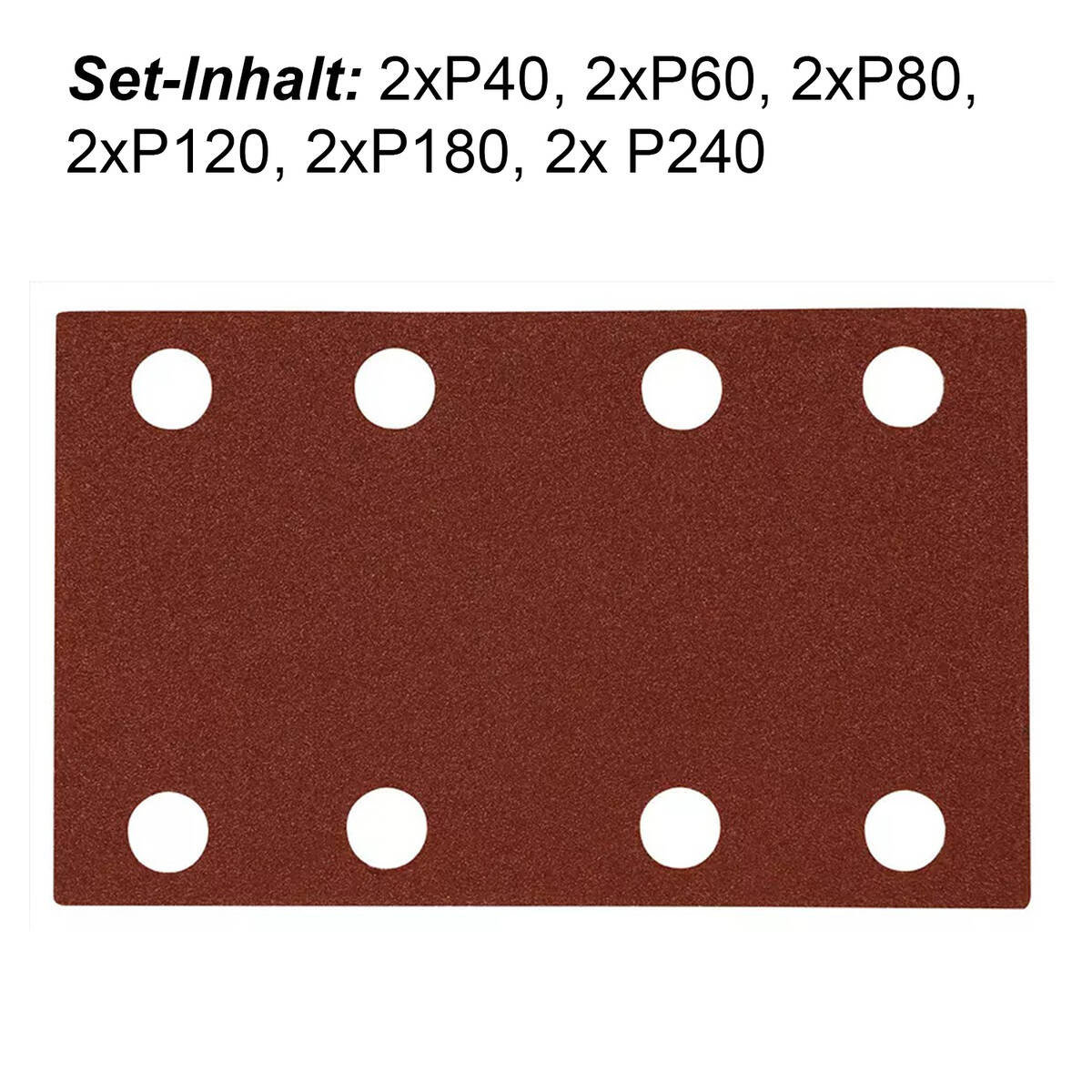 Einhell » Schleifpapier-Set « 12-tlg, Schwingschleifer, 132 x 80 mm