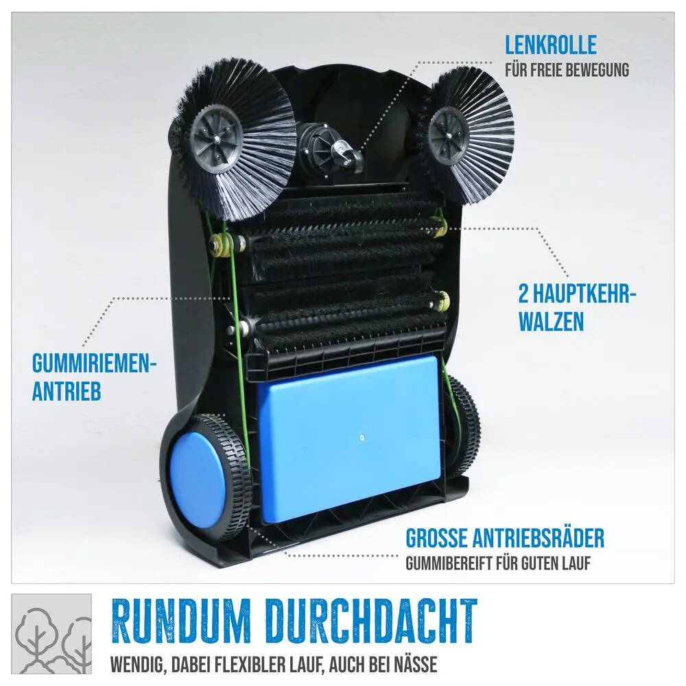 Güde Kehrmaschine » GKM 800 « 800 mm Kehrbreite, 30 l Fassungsvermögen