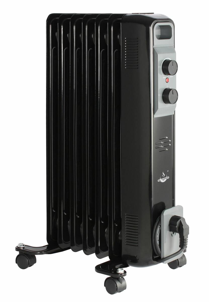 El Fuego Elektro-Ölradiator » AY7034 « 3 Heizstufen - 1500 W - schwarz El Fuego Heizstrahler AY7034