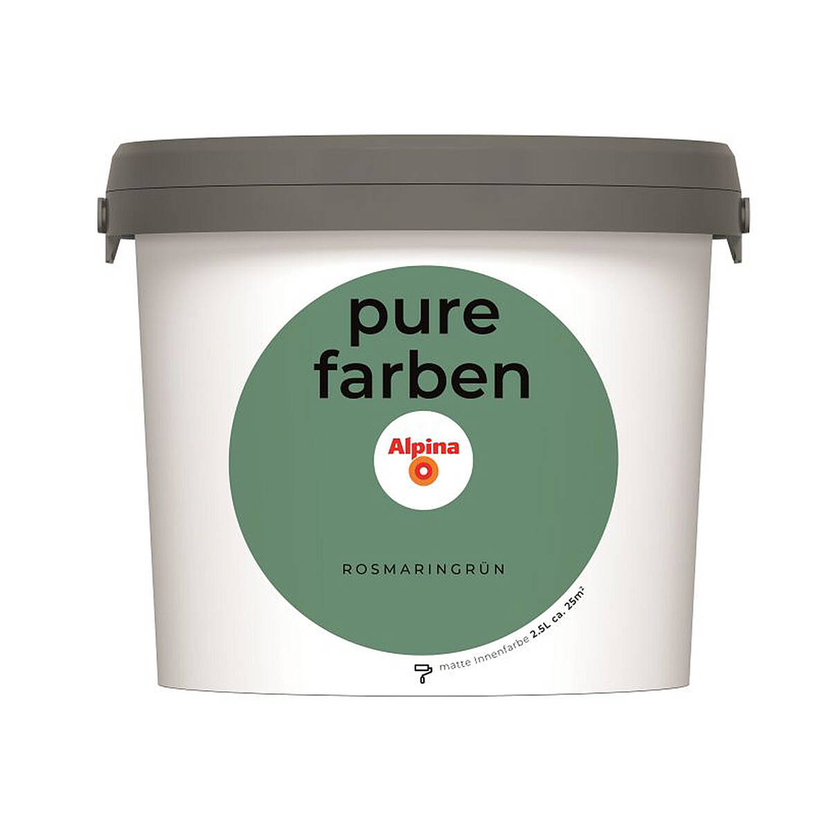 Alpina Pure Farben » Rosmaringrün « 2,5 l, Wand- und Deckenfarbe