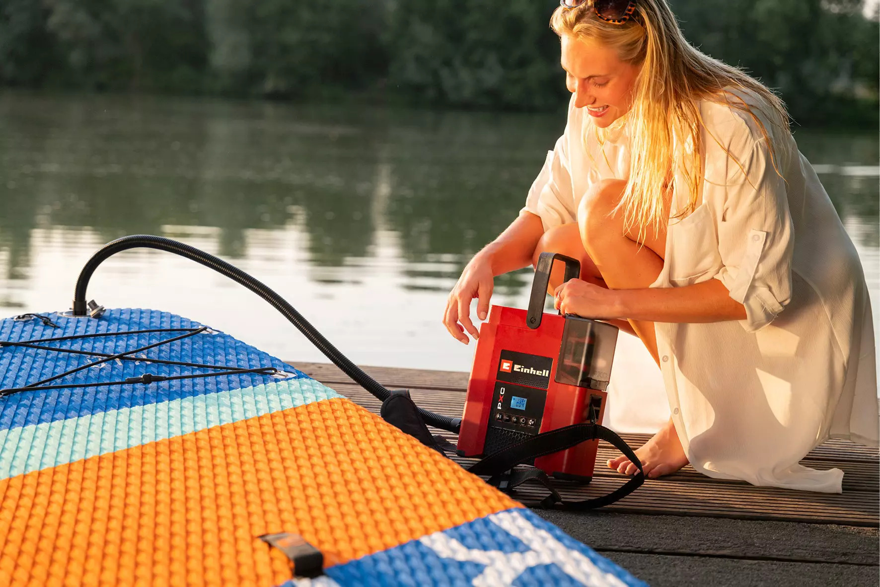 Einhell Akku-Kompressor » SUPPERO 18/380 « 18 V, Power X-Change, Solo