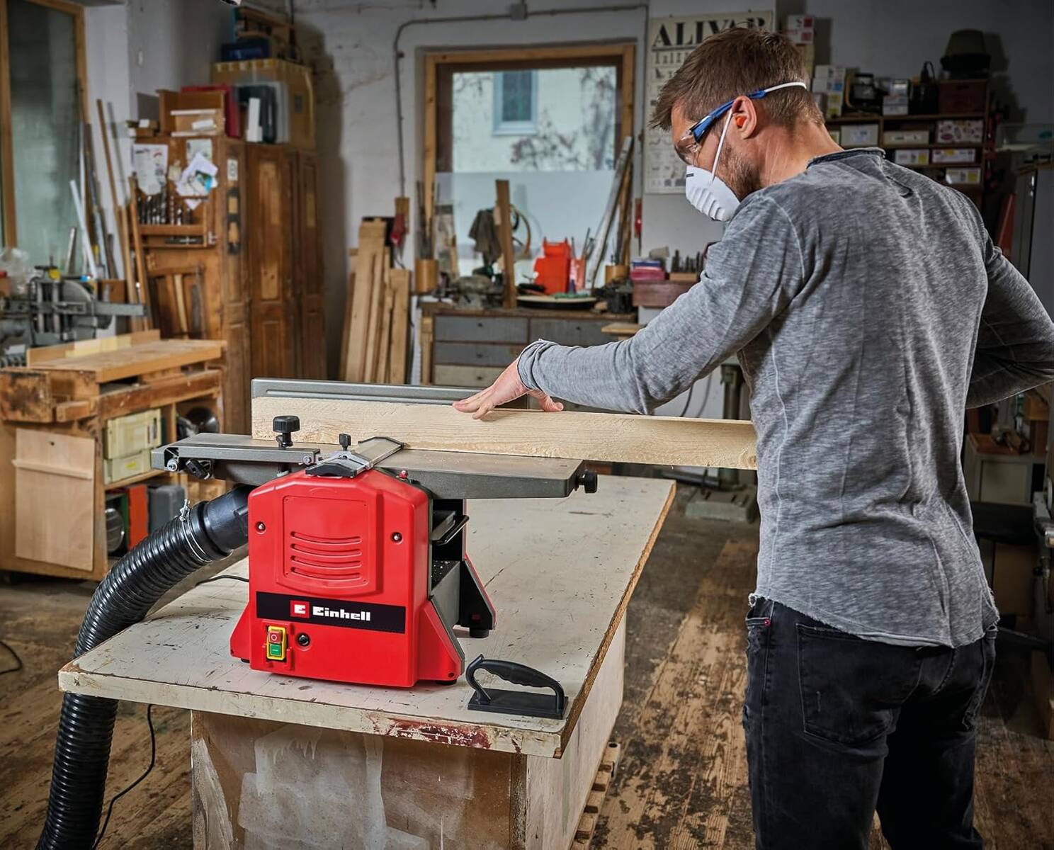 Einhell Hobelmaschine » TC-SP 204/2 « Dickenhobel mit Parallelanschlag