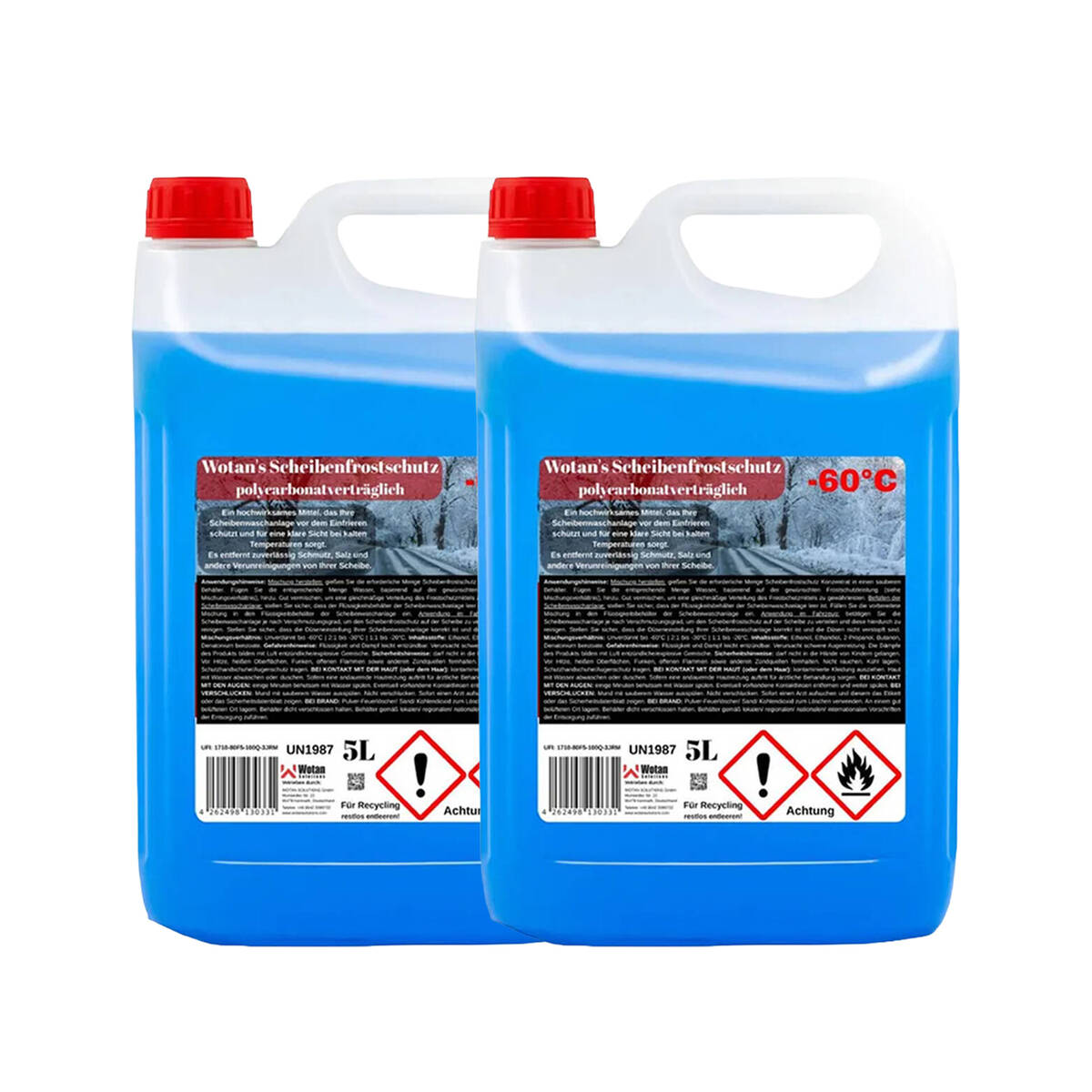 Wotan Scheibenfrostschutz » Citrus 10 L « bis -60 Grad, Doppelpack