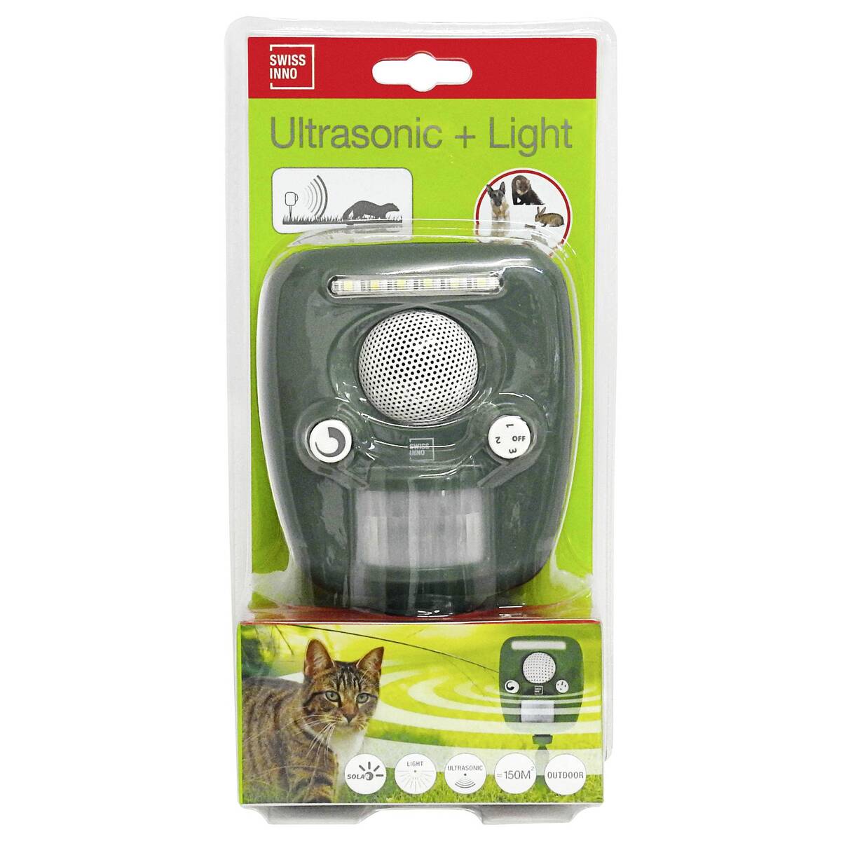 Swissinno Ultraschall » Tiervertreiber PRO « bis zu 96 dB