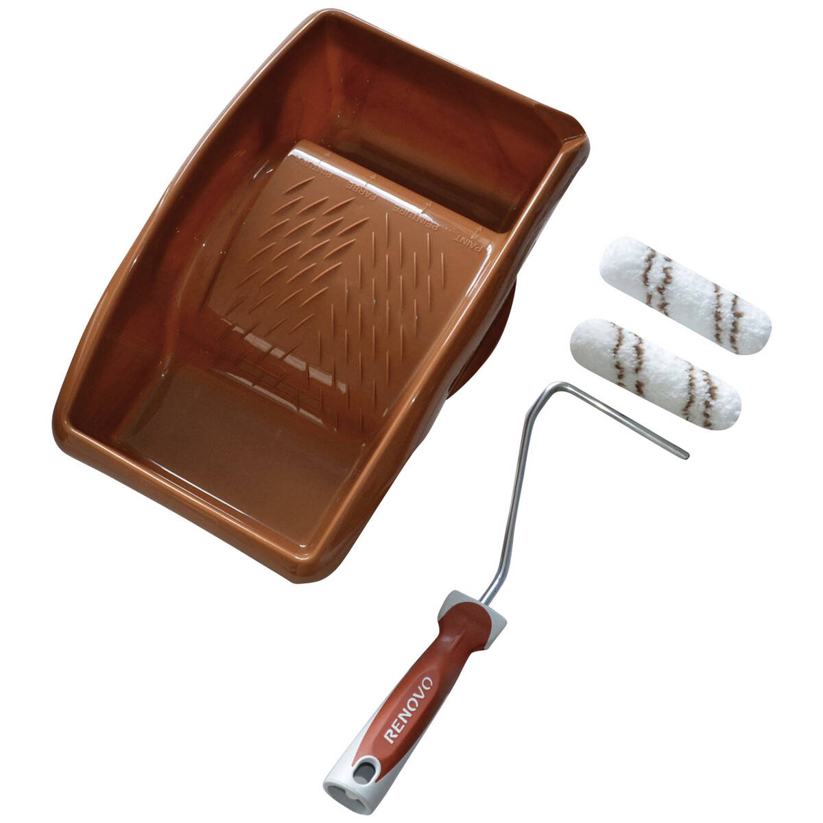 Renovo Easy Touch » Lasur-Set « 4-tlg, Doppelkammerfarbwanne & Walzen