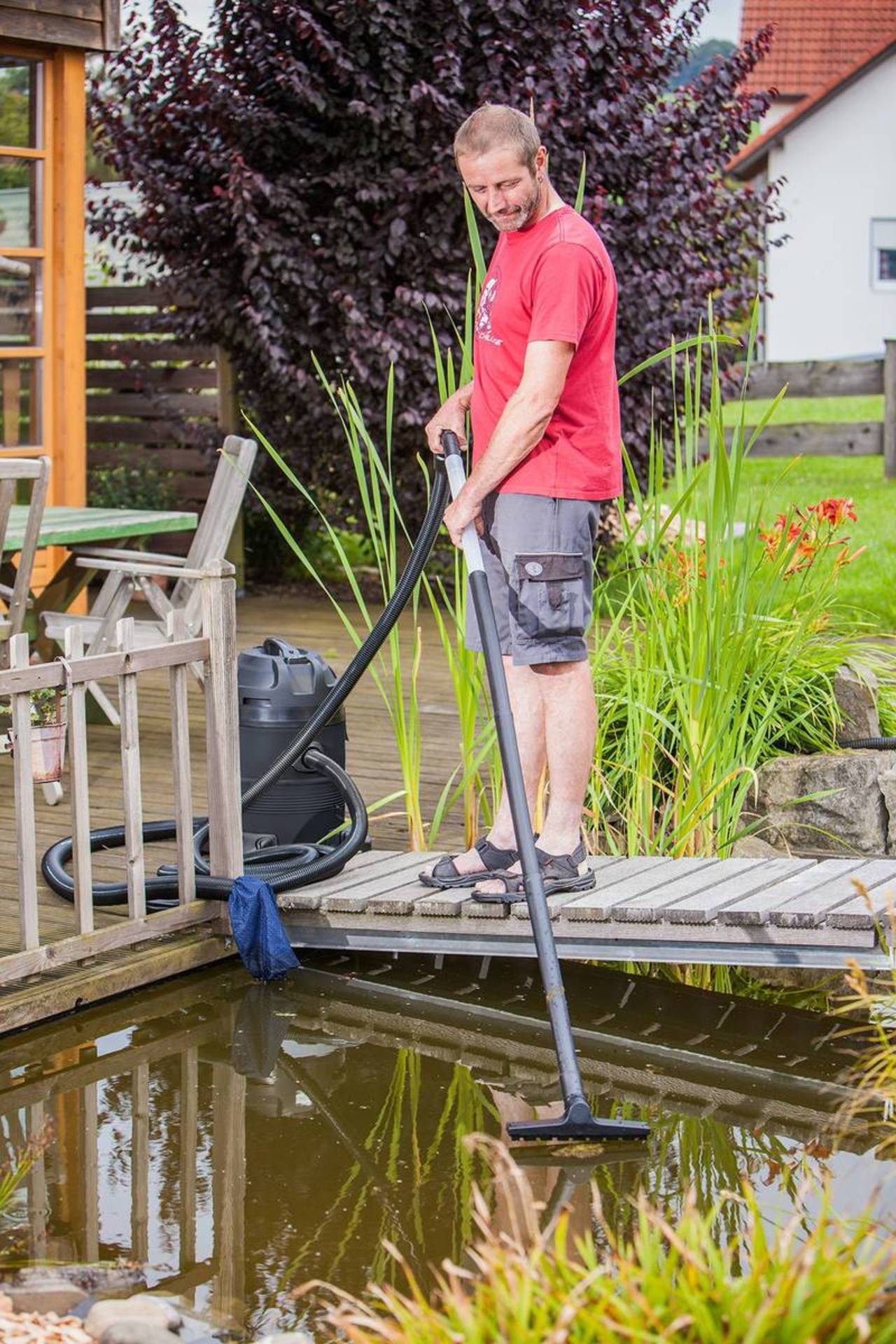 Mr. Gardener Teichschlammsauger 1600 W, 35 Liter Volumen, aus dem Hause Heissner