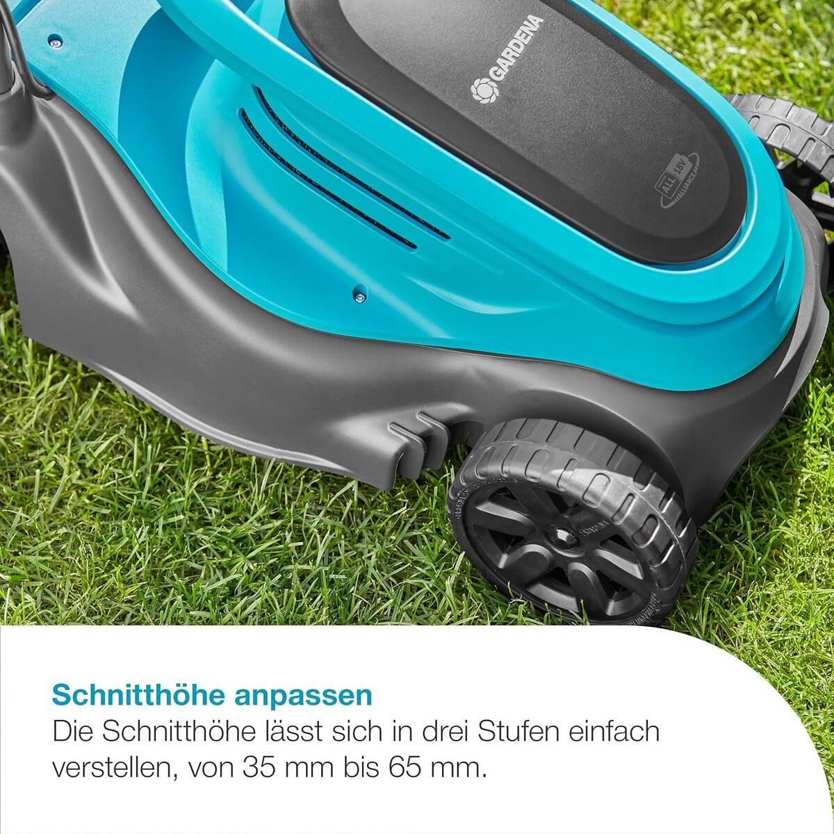Gardena Akku-Rasenmäher » PowerMax 30/18V P4A « Ready-To-Use Set