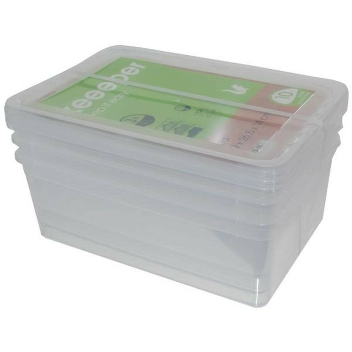 Keeeper Aufbewahrungsbox » Bea « 3er Set, 11 Liter, 39 x 26,5 x 14 cm