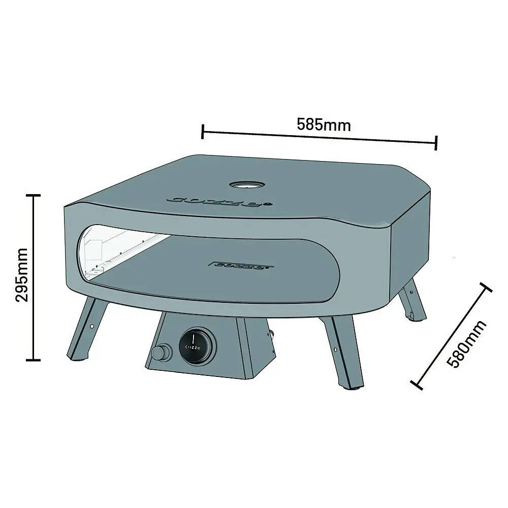 ♦ OUTLET ♦ Cozze Gas Pizzaofen » 17 Classic « bis 550 Grad, 42 cm Pizzen