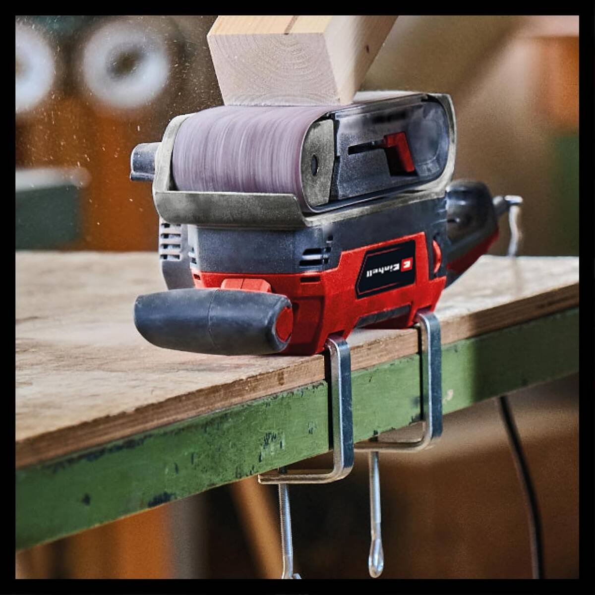 Einhell Bandschleifer » TE-BS 850 E « inkl. 3x Schleifbänder P80