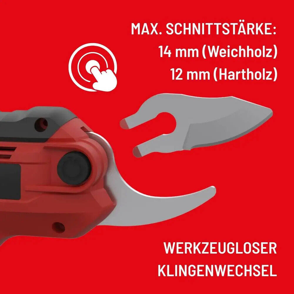 Güde Akku-Astschere » GAS 4.0V-4.0 Li-Ion « 14 mm Schnittstärke