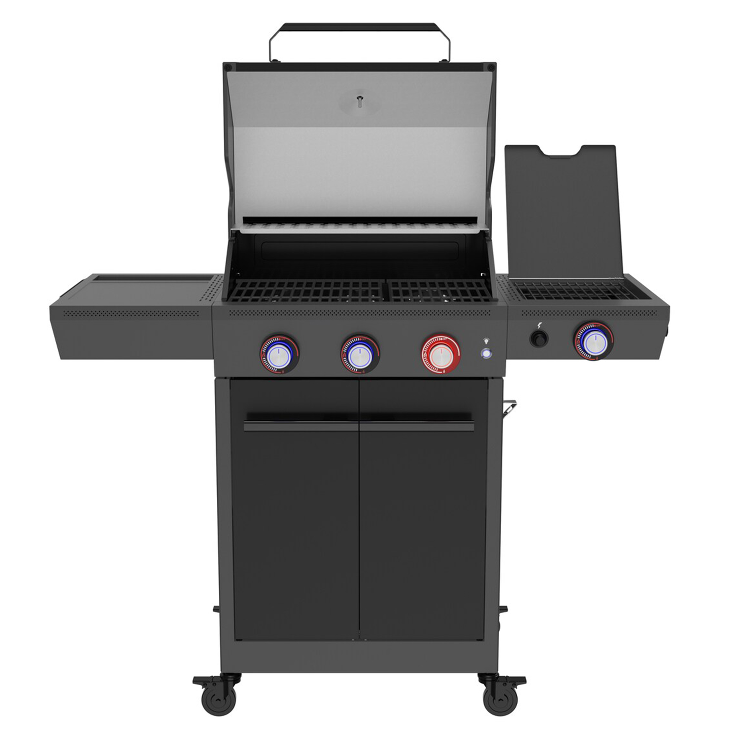 El Fuego Gasgrill » Key West 3+1 « 13 kW, Seitenbrenner, Ablagen, LED