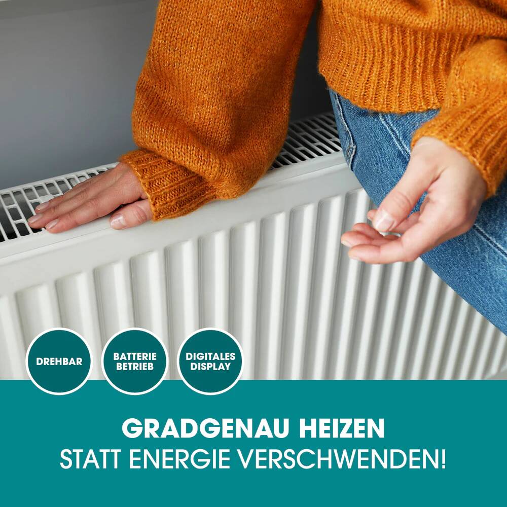 EASYmaxx Heizkörperthermostat » 1777 « Digital, 5 Modi, Boost-Funktion
