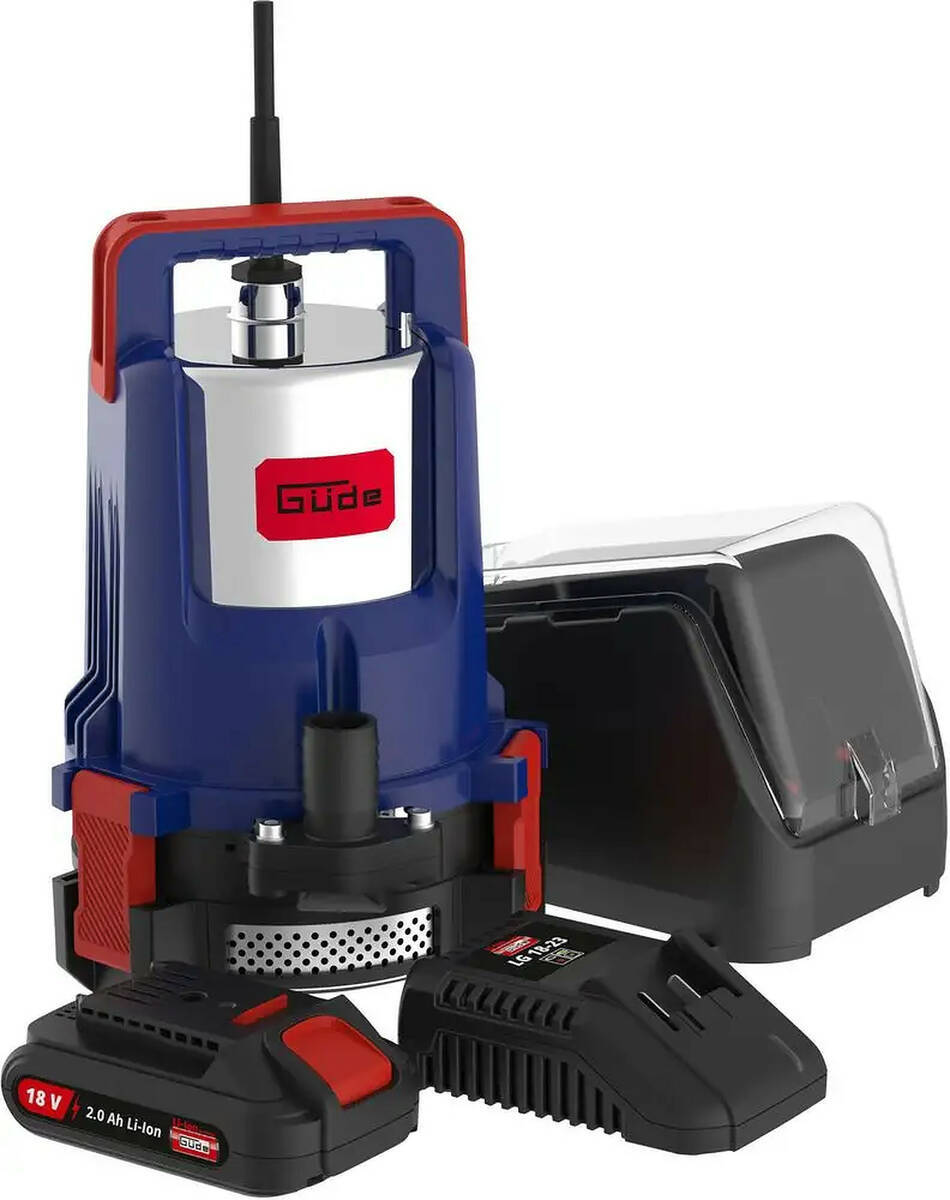 ♦ OUTLET ♦ Güde Klarwasser Akku-Tauchpumpe » KTP 18-201-23 « inkl. Akku/Ladegerät