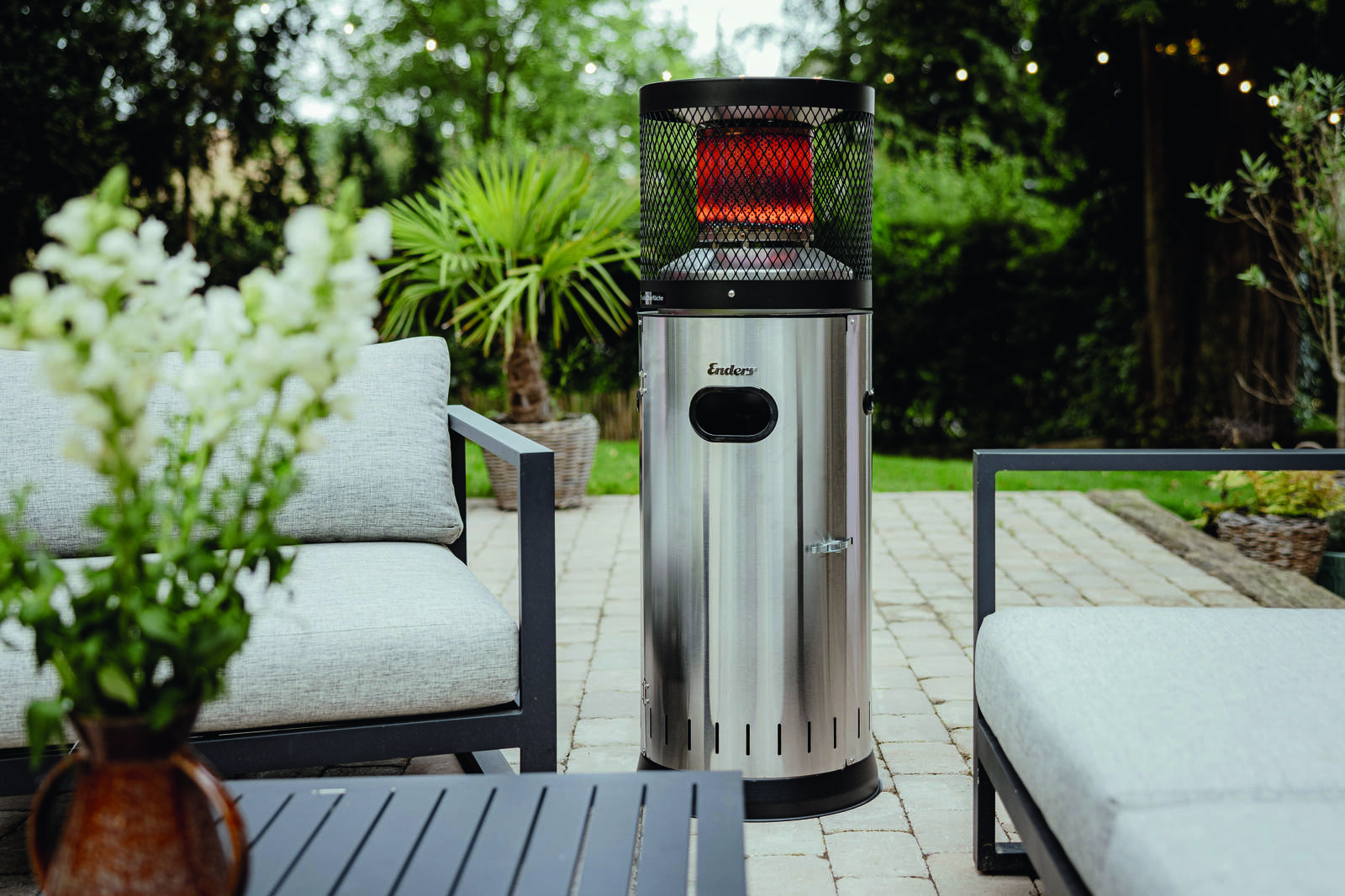 Enders Terrassenheizstrahler » Polo 2.0 « 6 kW - inkl. Abdeckhaube