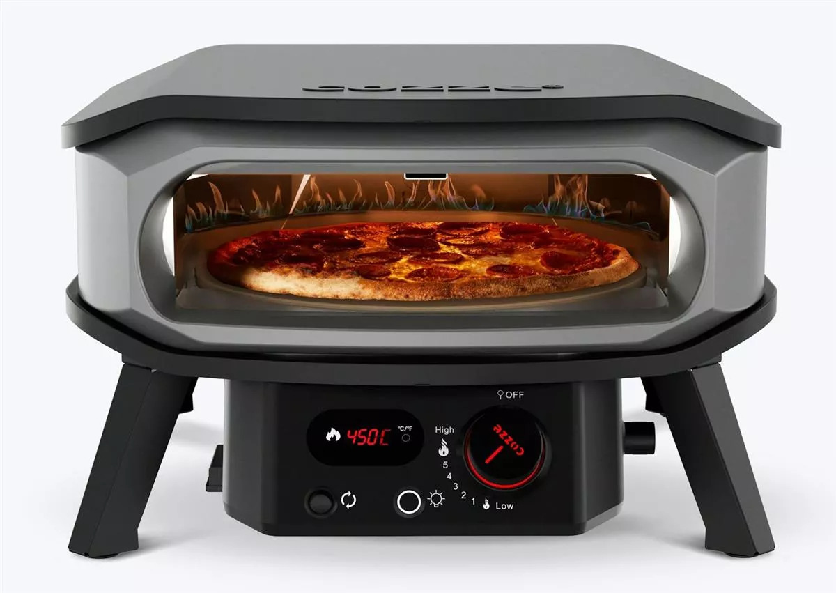 Cozze Gas Pizzaofen » 13" Premium Rotate « inkl. Hitzeschild
