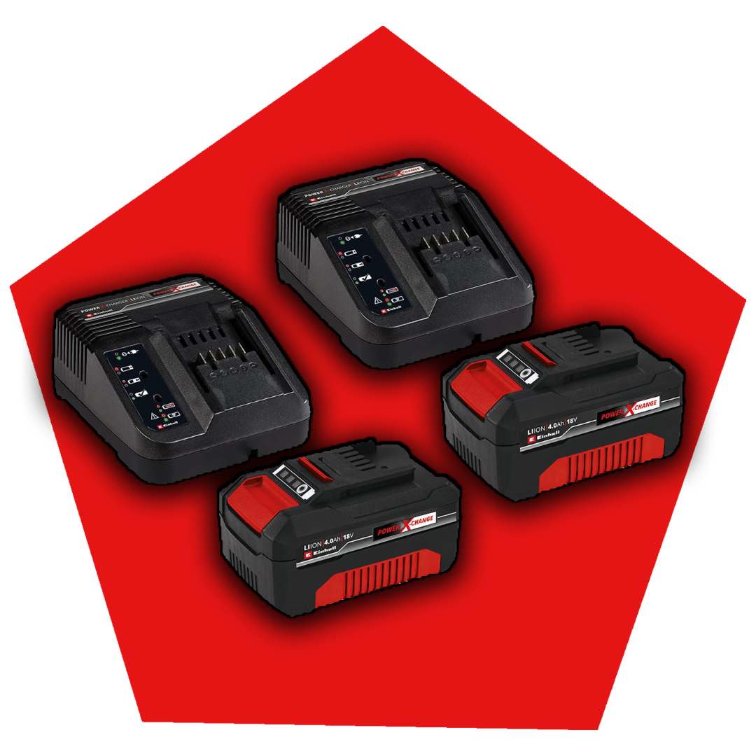 Einhell POWERKIT » PXC Starter Kit  « 2x 4.0 Ah Akku 2x Ladegerät Einhell POWERKIT » PXC Starter Kit  « 2x 4.0 Ah Akku 2x Ladegerät
