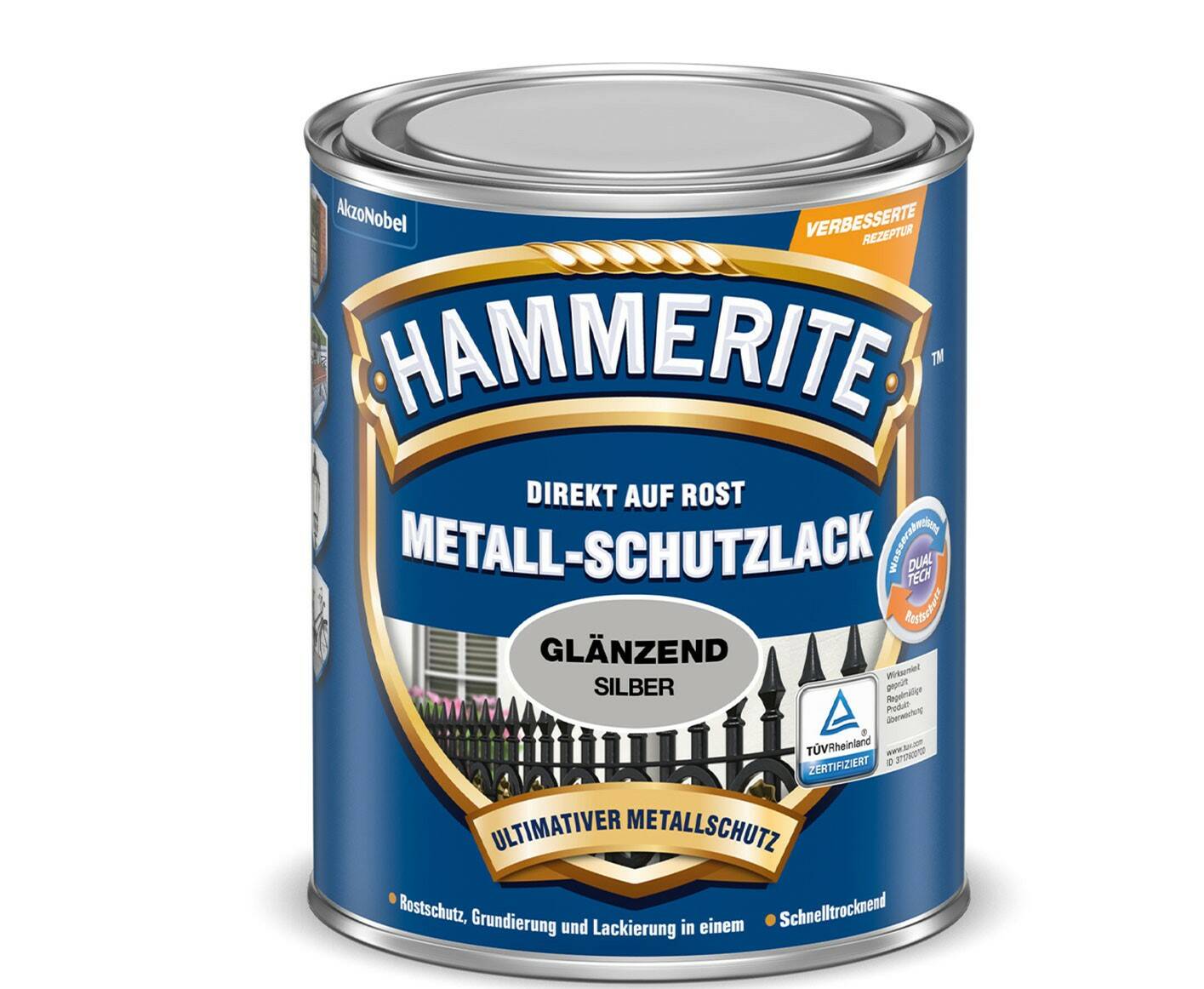 Hammerite Metall-Schutzlack » Silber « 750 ml - Glänzend