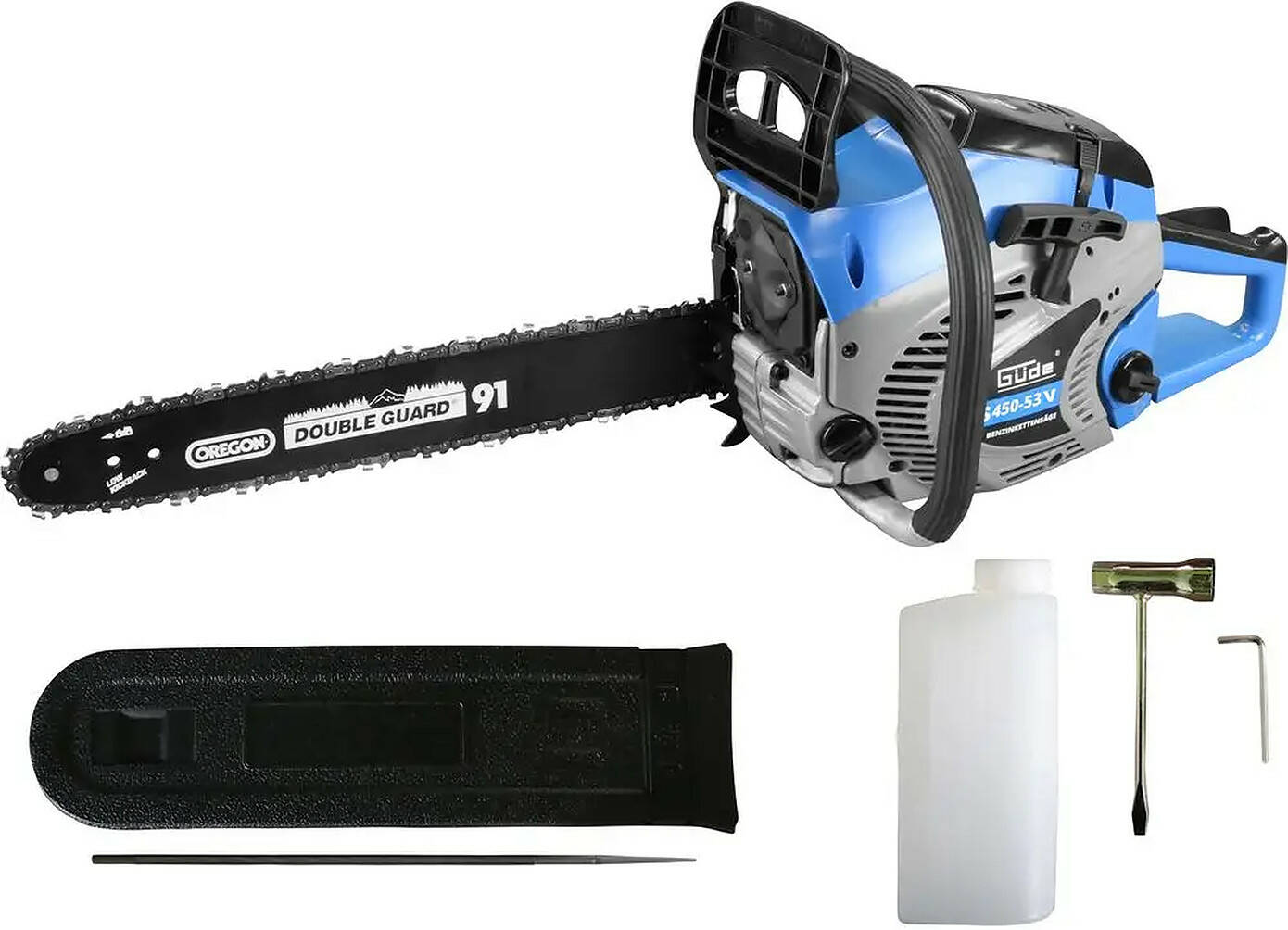 Güde Benzin Kettensäge » KS 450-53 V « Oregon, Anti-Vibrationssystem Güde Benzin Kettensäge » KS 450-53 V « Oregon, Anti-Vibrationssystem