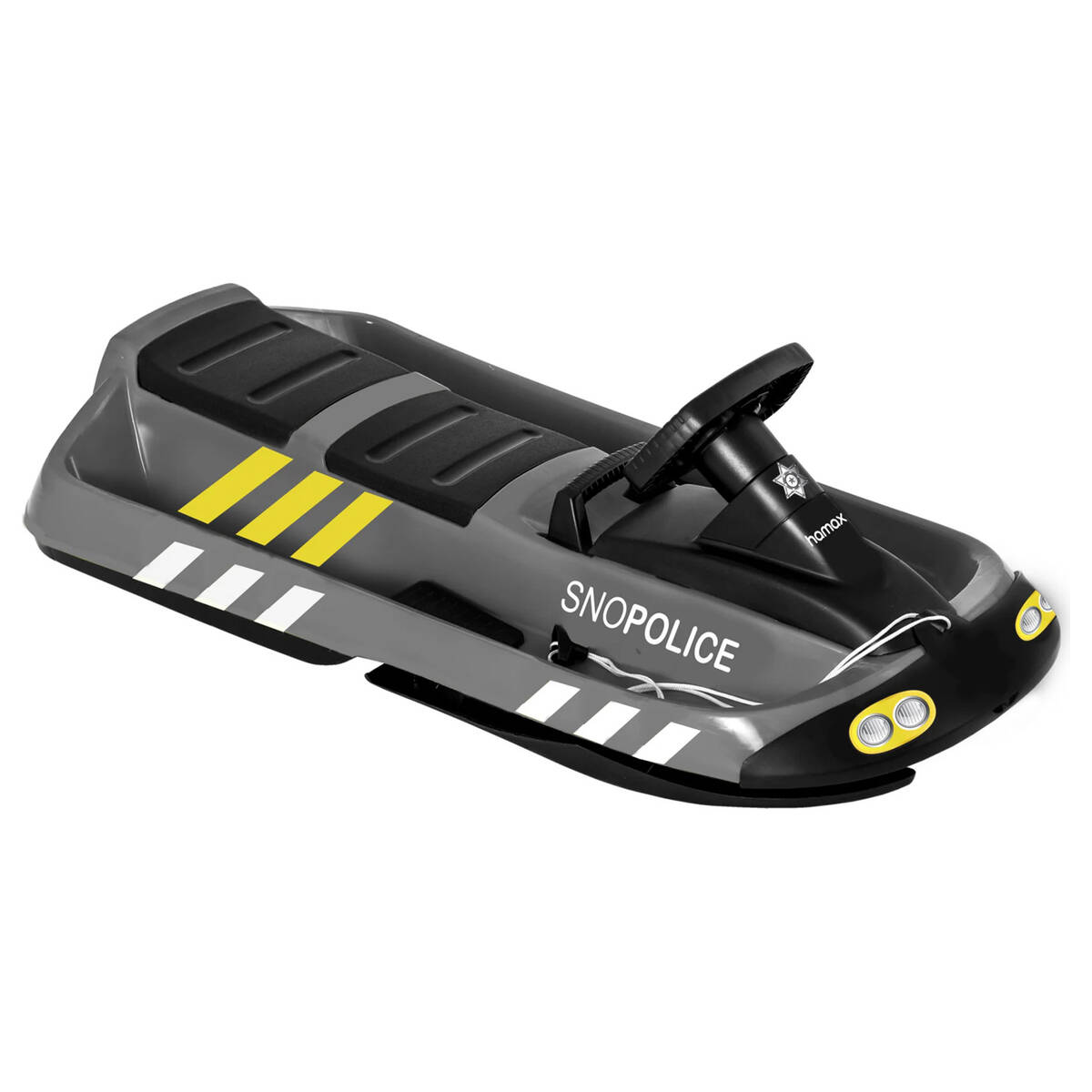 Hamax Lenkschlitten » Sno Police « 2-Sitzer, Lenkbob ab 5 Jahren