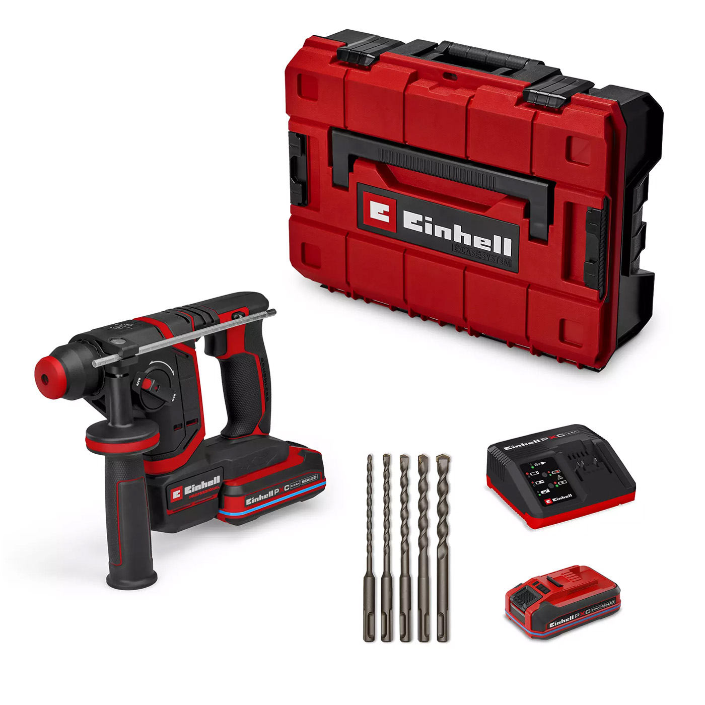 Einhell Akku-Bohrhammer » TP-HD 18/17-C Li BL +5 (3.0Ah) « 18 V, 1,7 J