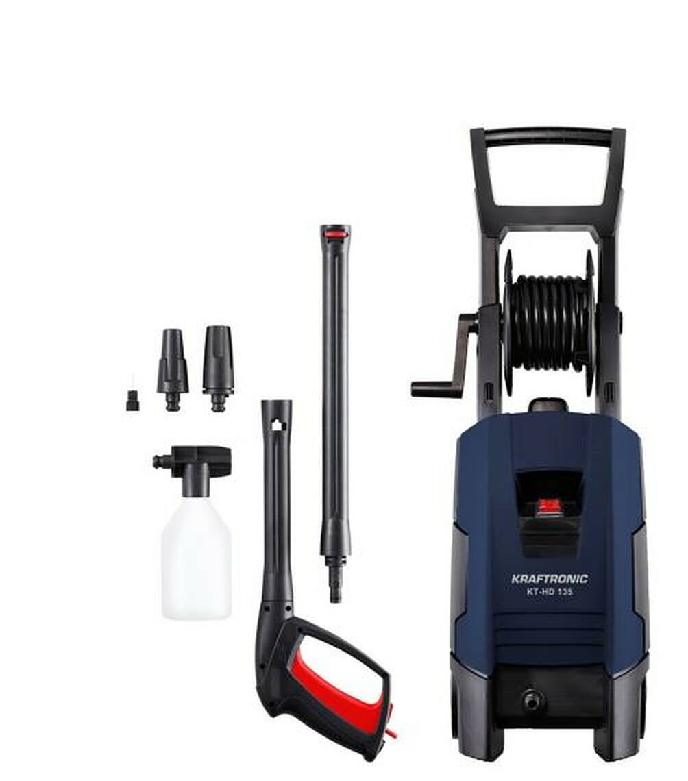 Kraftronic Hochdruckreiniger » KT-HD 135 « inkl. Schlauchtrommel
