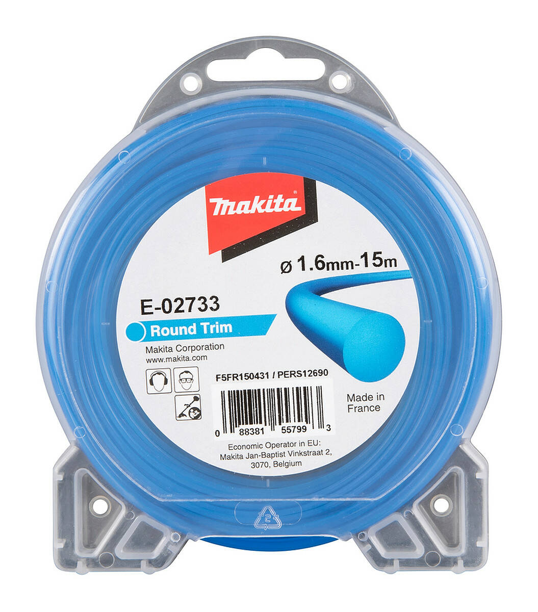 Makita Mähfaden » E-02733 « für Rasentrimmer - rund 1,6 mm Makita Zubehör E-02733